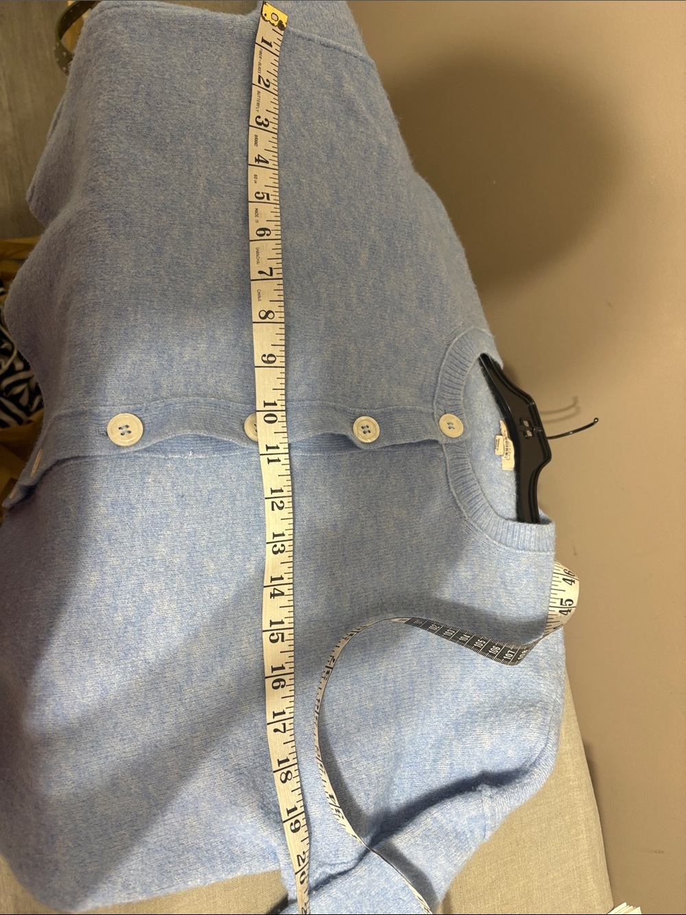 Pilcro Light Blue Button-Front Cropped Cardigan - Picture 6 of 6